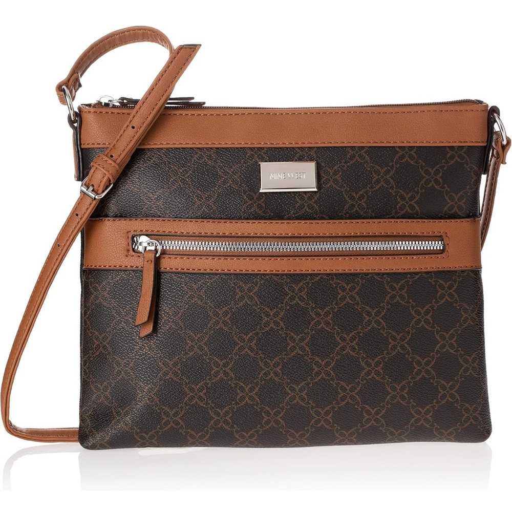 Nine West Brown Leather Crossbody